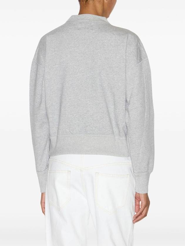 Moby Logo Print Sweatshirt Grey - ISABEL MARANT ETOILE - BALAAN 4