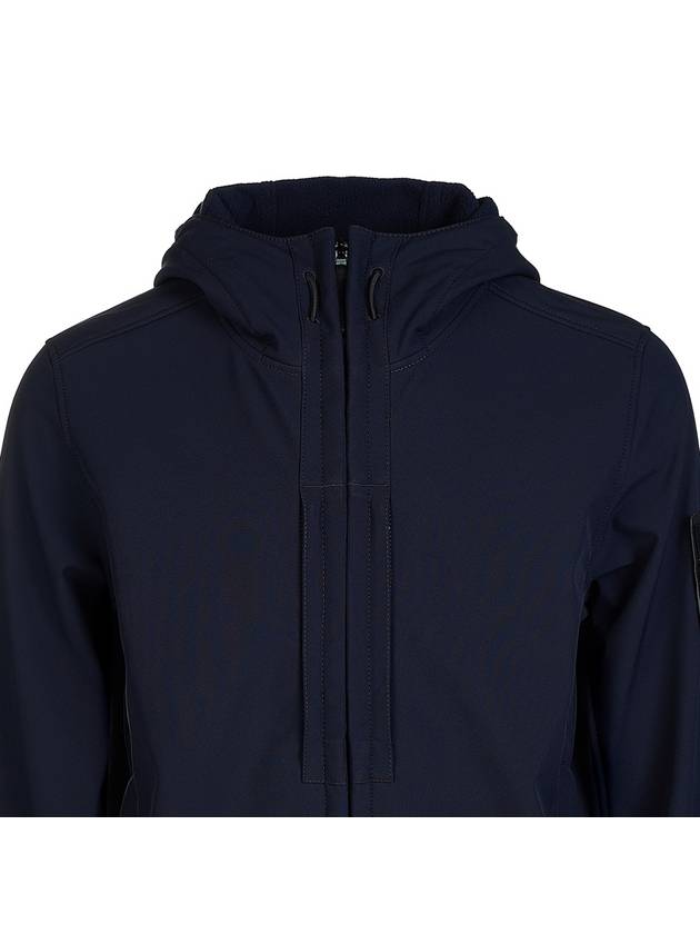 Men's Wappen Patch Hooded Jacket Navy - STONE ISLAND - BALAAN 7