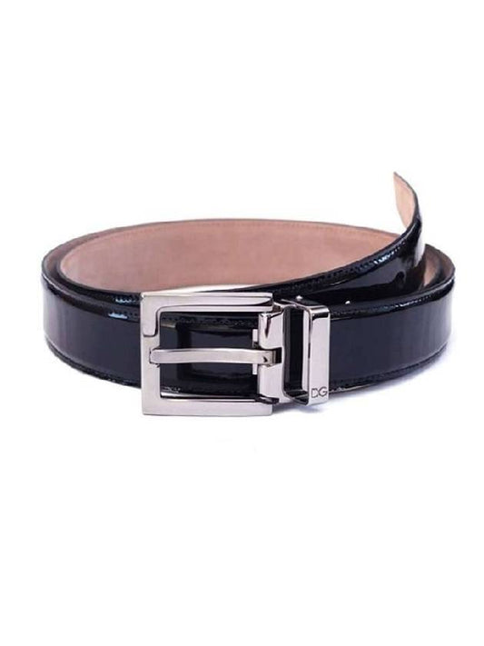 Leather Belt Black - DOLCE&GABBANA - BALAAN.