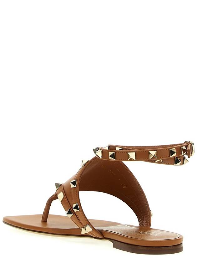 Women's Flat Sandals Brown - VALENTINO - BALAAN 3