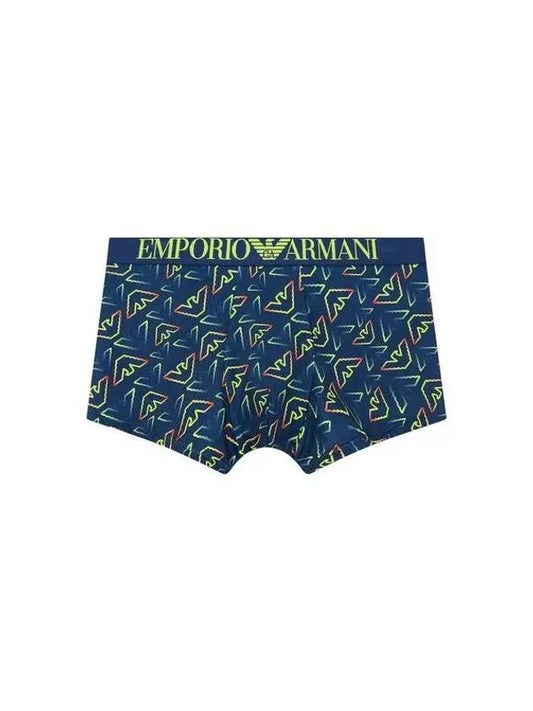 Men s Eagle Pattern Banding Drawn Navy 271567 - EMPORIO ARMANI - BALAAN 1