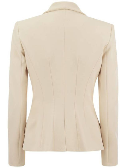 Double-breasted crepe jacket with shawl lapels - ELISABETTA FRANCHI - BALAAN 2