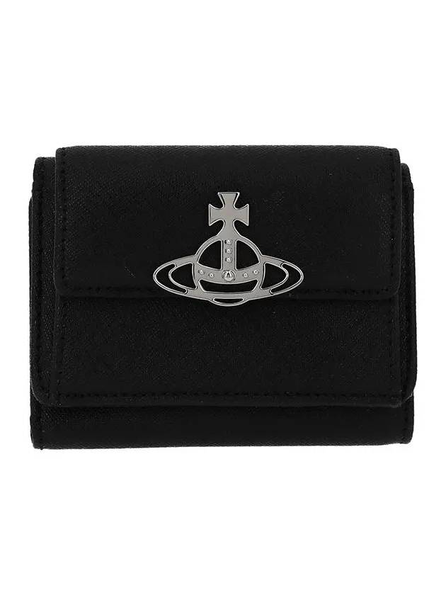 Flap Small Half Wallet Black - VIVIENNE WESTWOOD - BALAAN 2