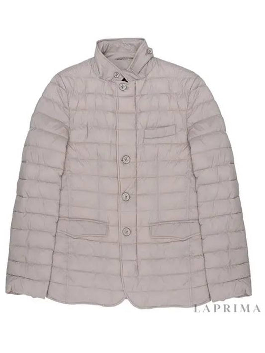 Men's Button Down Jacket Padded Ivory - HERNO - BALAAN 2