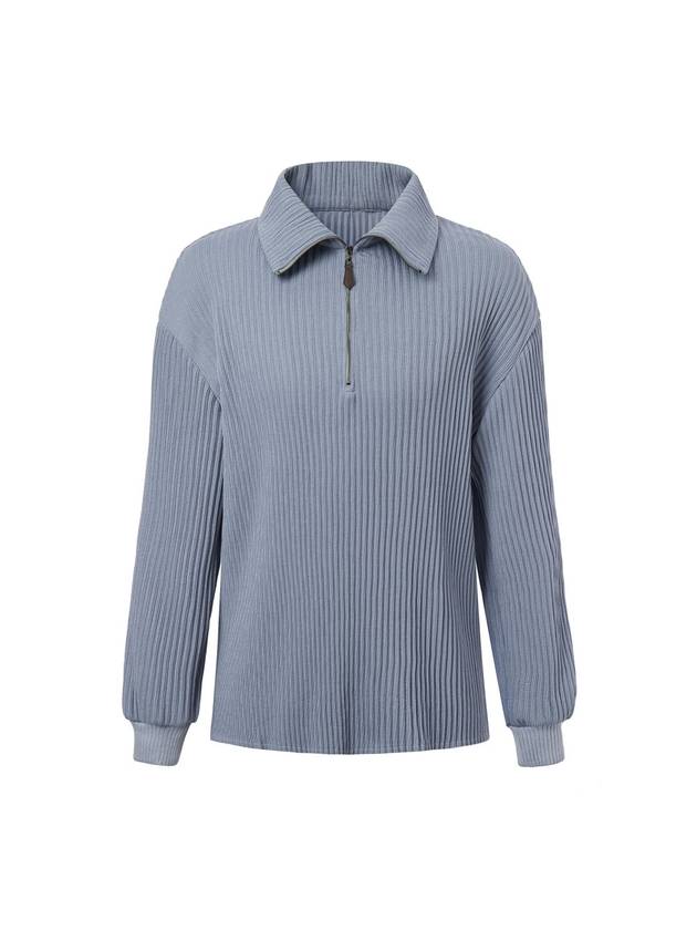 Men's Soft Pleated Knit Top Blue - MONPLISSE - BALAAN 2