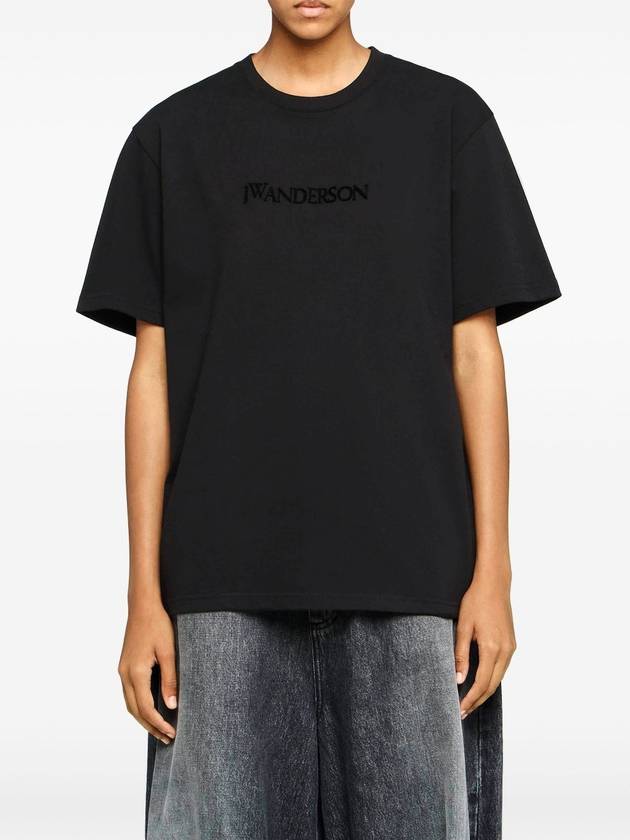 logo-embroidered T-shirt - JW ANDERSON - BALAAN 3