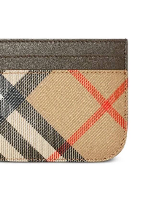 Check Card Wallet Beige - BURBERRY - BALAAN 3