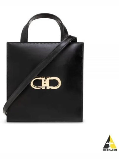 Mini Tote Bag Black - SALVATORE FERRAGAMO - BALAAN 2