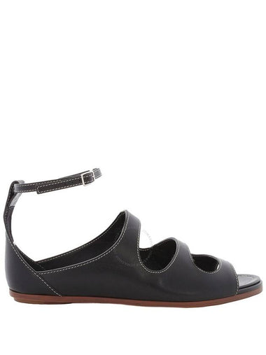 Burberry Ladies Black Kiersten Sandals, Brand Size 40 (US Size 10) - BURBERRY - BALAAN 1