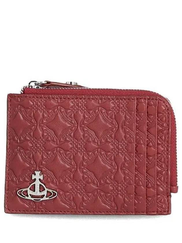 Embossing 51120009 L003E H406 ORB logo card wallet 995851 - VIVIENNE WESTWOOD - BALAAN 1