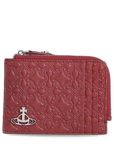 Embossing 51120009 L003E H406 ORB logo card wallet 989129 - VIVIENNE WESTWOOD - BALAAN 1