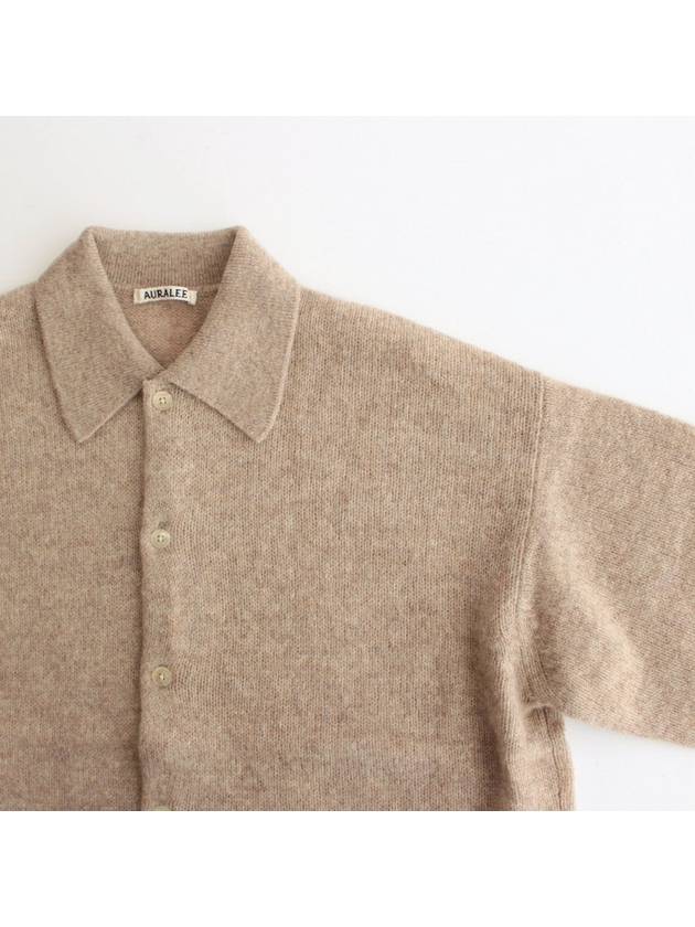 Shetland wool cashmere knit cardigan - AURALEE - BALAAN 7