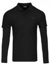 Liam Regular Fit Long Sleeve Polo Shirt Black - J.LINDEBERG - BALAAN 2