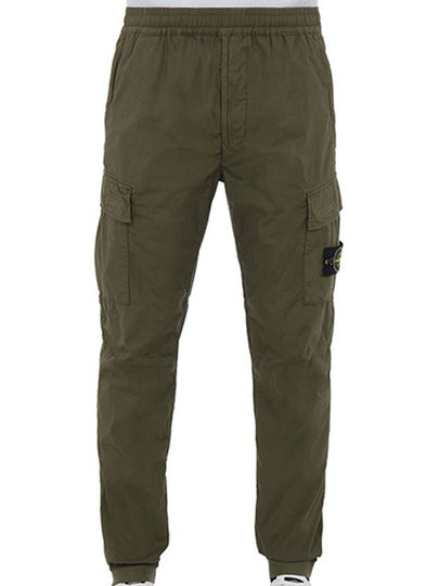 Men's Wappen Patch Pocket Cargo Straight Pants Khaki - STONE ISLAND - BALAAN 2