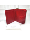 GG Micro Ssima Zipper Half Wallet Red - GUCCI - BALAAN 6