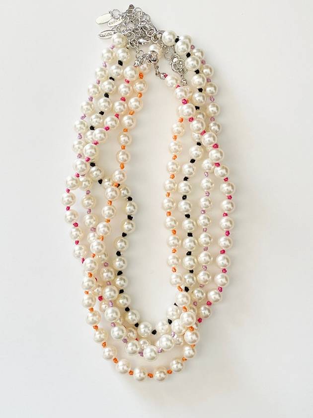 Color Pearls Color Pearl Necklace Black - ELYONA - BALAAN 3