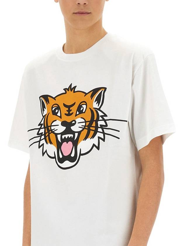 Kenzo "Happy Tiger" T-Shirt - KENZO - BALAAN 4