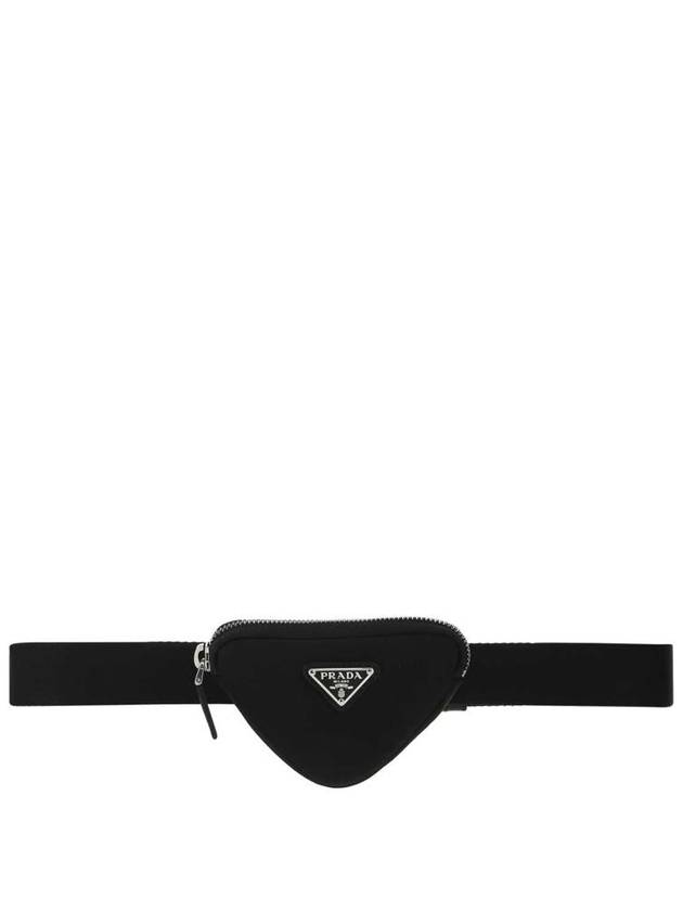 Triangle Logo Pouch Re-Nylon Belt Bag Black - PRADA - BALAAN 2