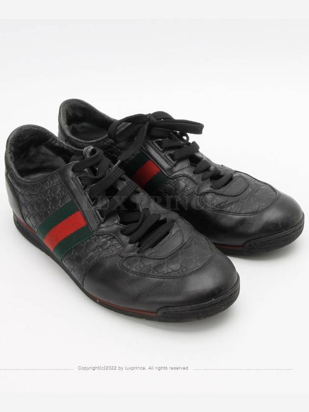 Cima web line sneakers black 11187hva - GUCCI - BALAAN 6