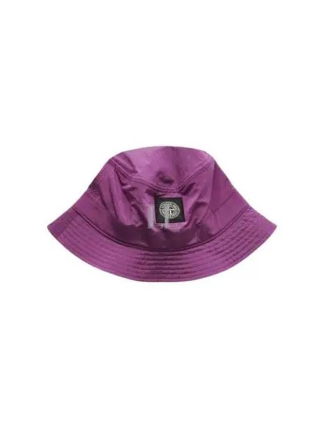 Logo Patch Nylon Metal Bucket Hat Magenta - STONE ISLAND - BALAAN 2