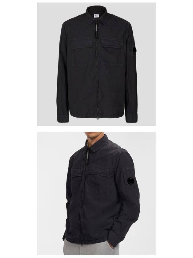 Taylon L Zip-Up Jacket Black - CP COMPANY - BALAAN 5