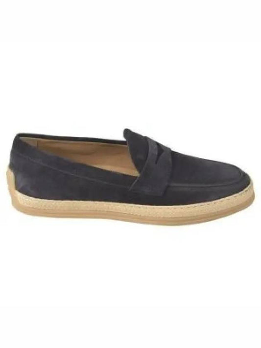 Flat Suede Loafers Blue - TOD'S - BALAAN 2