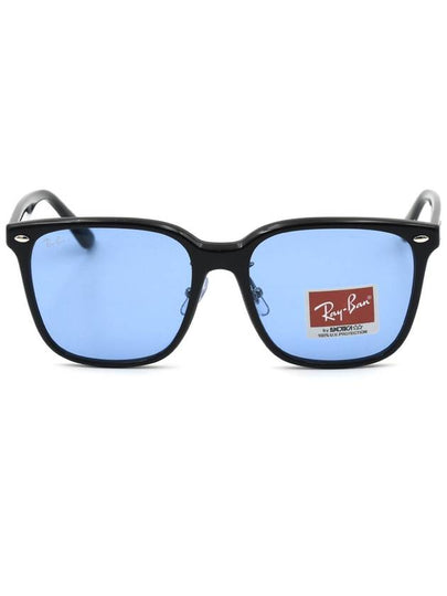 Eyewear Washed Lens Square Sunglasses Light Blue Black - RAY-BAN - BALAAN 2