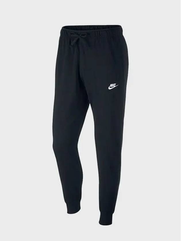 NSW Club Jersey Jogger Track Pants Black - NIKE - BALAAN 3