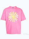 Men's Le Soleil Cotton Short Sleeve T-Shirt Pink - JACQUEMUS - BALAAN 2