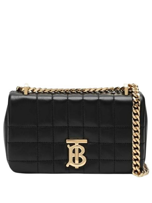 Quilted Lula Mini Leather Cross Bag Black - BURBERRY - BALAAN 2