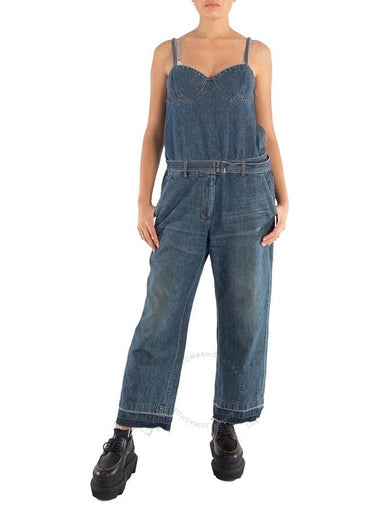 Sacai Ladies Blue Denim Jumpsuit, Brand Size 2 (Medium) - SACAI - BALAAN 1