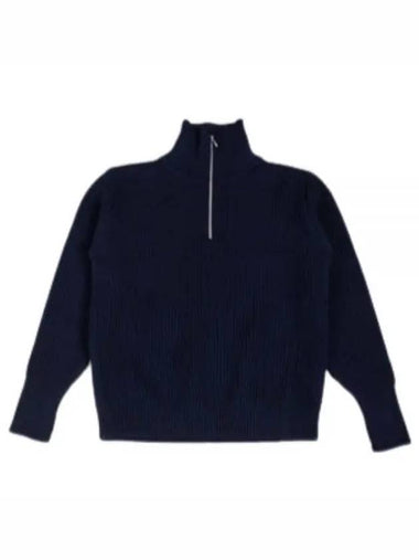 ANDERSENANDERSEN Navy Half Zip NHZ Blue - ANDERSEN-ANDERSEN - BALAAN 1