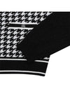 Women s variant houndstooth knit cardigan 2804LXKR BLACK - BLACK&WHITE - BALAAN 4