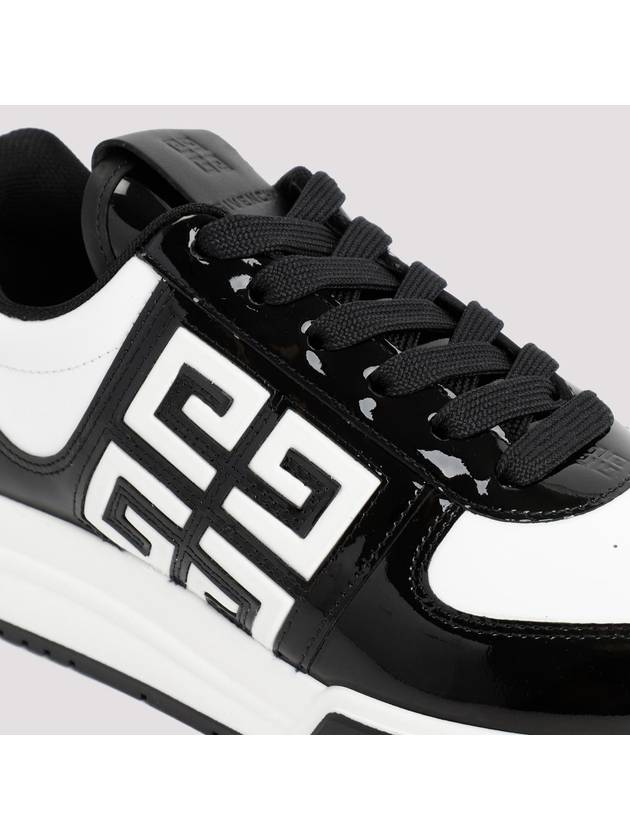 G4 Patent Leather Low-Top Sneakers Black White - GIVENCHY - BALAAN 5