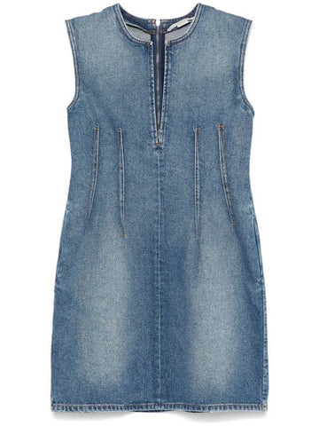 Stella McCartney Denim Mini Dress - STELLA MCCARTNEY - BALAAN 1