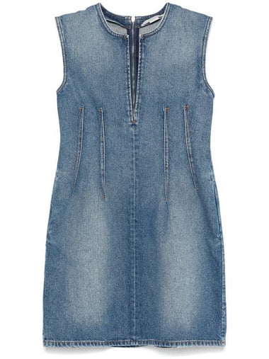 Stella McCartney Denim Mini Dress - STELLA MCCARTNEY - BALAAN 1