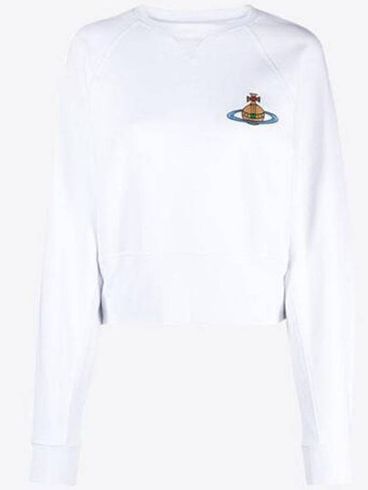 Athletic Cropped Sweatshirt White - VIVIENNE WESTWOOD - BALAAN 2