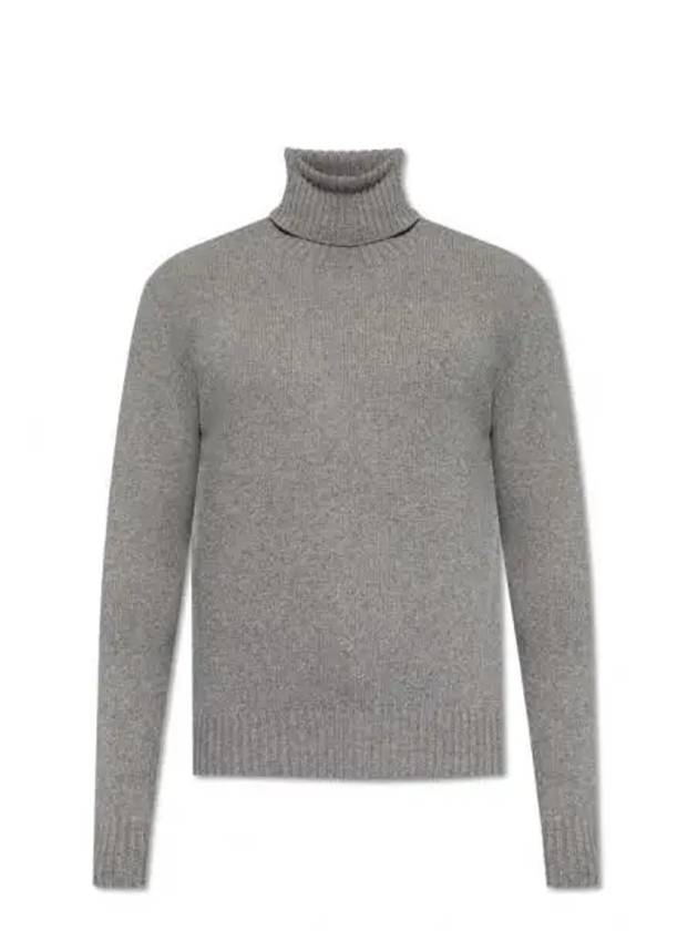 Cashmere Turtleneck Grey - AMI - BALAAN 2