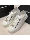 Women's Sneakers Patent White CC Gold Plated Spears - CHANEL - BALAAN 3