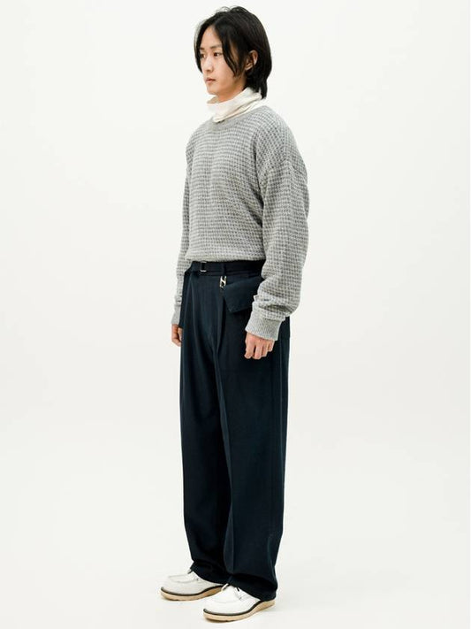 Men's Stella Sacoche Wide Pants Dark Navy - ASTLAY - BALAAN 2