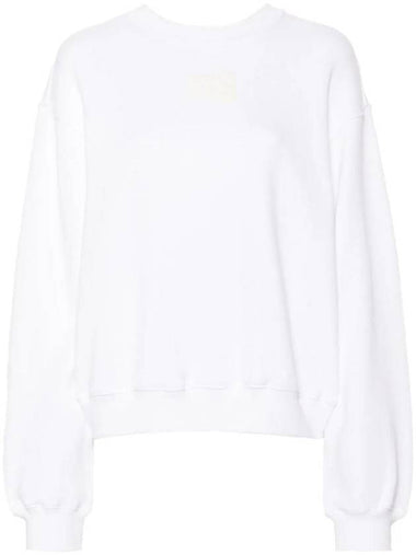 Alexander Wang Puff Logo Structure Terry Sweatshirt White - ALEXANDER WANG - BALAAN 1