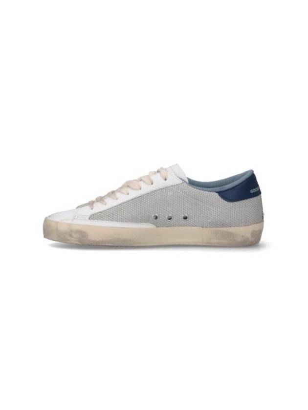 Blue Superstar Low Top Sneakers Light Silver - GOLDEN GOOSE - BALAAN 4