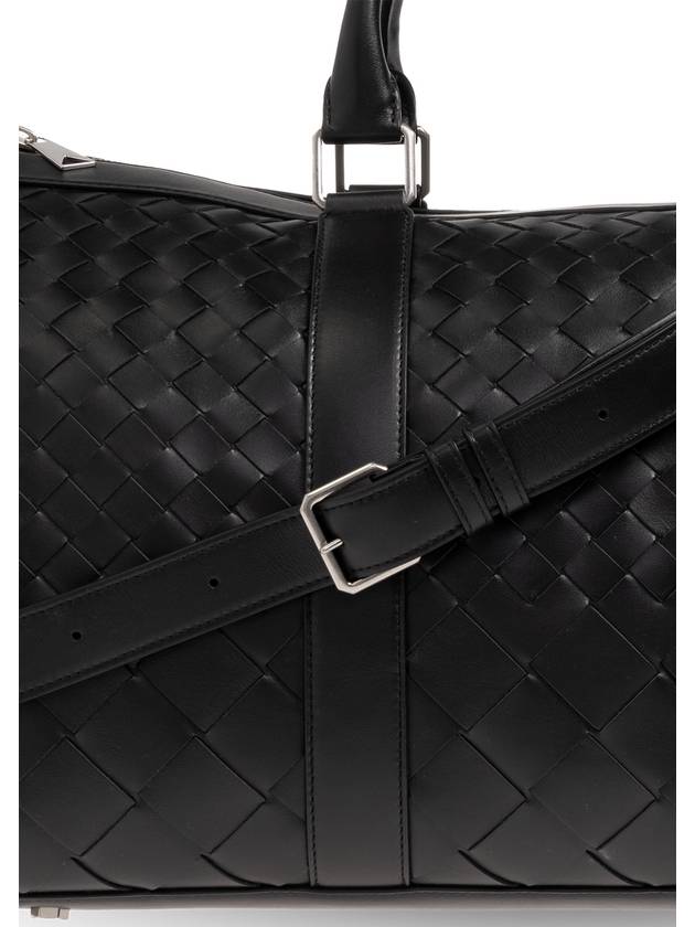 Bottega Veneta Duffel Bag With Intrecciato Weave, Men's, Black - BOTTEGA VENETA - BALAAN 6