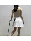 Golf Skirt Lively Pure White 3LINE Golf Skirt - LOLOALLOY - BALAAN 2