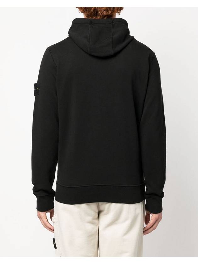 Signature Logo Patch Hoodie Black - STONE ISLAND - BALAAN 5