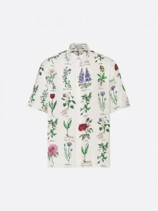 Herbarium illustration short sleeve shirt 493C545A6255 C080 - DIOR - BALAAN 1