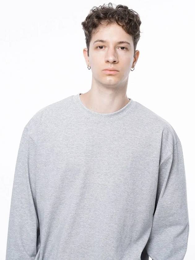 Men s M243TP01GR Clean Slit Long Sleeve T Shirt Gray - CHANCE'S NOI - BALAAN 2