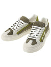 Gancini logo patch sneakers BORG5 OLIVO BUS SUEDE 0757669 - SALVATORE FERRAGAMO - BALAAN 1