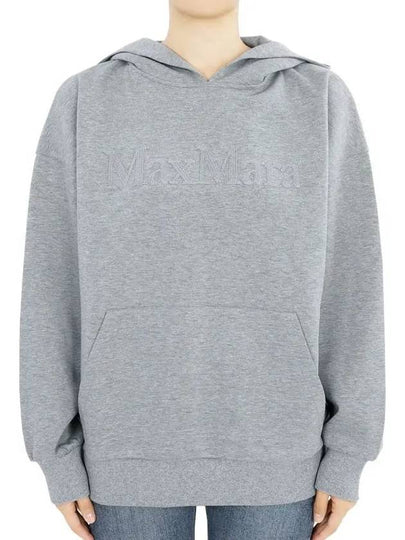 Women's Saoore Logo Hoodie Grey - MAX MARA - BALAAN 2