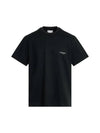 Square Patch Logo Short Sleeve T-Shirt Black - WOOYOUNGMI - BALAAN 1